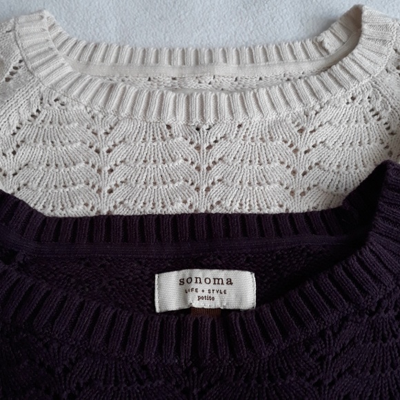 3/$10 LOT Sonoma 3/4 Sleeves Tops Size SP - Picture 3 of 8